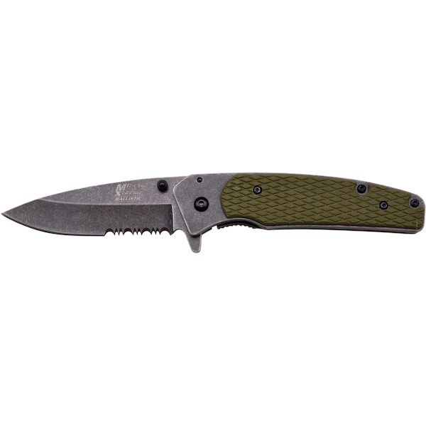 Master Cutlery 2017 Master Cutlery Mx Assis 4.5Infldr Sw Dp Hs Bld Green G10 Cnc Hdl W/Clip MAS-MX-A826 - main